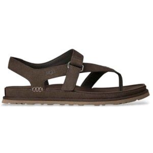 UGG für Damen. 1175134 GoldenGaze Zehensteg-Sandalen aus braunem Leder (37), Wohnung, Klettverschluss, Lässig UGG für Damen. 1175134 GoldenGaze Zehensteg-Sandalen aus braunem Leder (37), Wohnung, Klettverschluss, Lässig