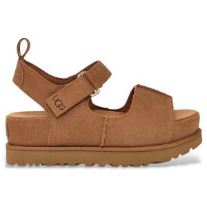 UGG für Damen. 1167356 Goldenstar Hi braune Ledersandalen (38), 3 bis 5 cm, Klettverschluss, Lässig UGG für Damen. 1167356 Goldenstar Hi braune Ledersandalen (38), 3 bis 5 cm, Klettverschluss, Lässig