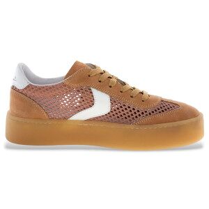 Voile blanche für Damen. 2019876 Turnschuhe Ines Mesh rosa (38), Leder, 1 bis 3 cm, Schnürsenkel, Lässig Voile blanche für Damen. 2019876 Turnschuhe Ines Mesh rosa (38), Leder, 1 bis 3 cm, Schnürsenkel, Lässig