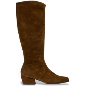 Wonders für Damen. D-2003 Braune Fei-Wildlederstiefel (36), 1 bis 3 cm, Reißverschluss, Lässig Wonders für Damen. D-2003 Braune Fei-Wildlederstiefel (36), 1 bis 3 cm, Reißverschluss, Lässig