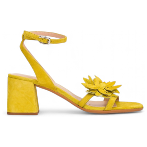 Wonders für Damen. F-8503_170_371 Leder-Sandalen Estela 03 gelb (39), 3 bis 5 cm, Schnalle, Lässig, Klassisch Wonders für Damen. F-8503_170_371 Leder-Sandalen Estela 03 gelb (39), 3 bis 5 cm, Schnalle, Lässig, Klassisch