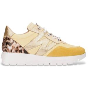 Wonders für Damen. A-24100 Odisei gelbe Leder-Turnschuhe (37), 1 bis 3 cm, Schnürsenkel, Lässig Wonders für Damen. A-24100 Odisei gelbe Leder-Turnschuhe (37), 1 bis 3 cm, Schnürsenkel, Lässig