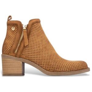Xti für Damen. 14503501-CAMEL Stiefelette 145035 braun (41), 5 bis 8 cm, Reißverschluss, Lässig Xti für Damen. 14503501-CAMEL Stiefelette 145035 braun (41), 5 bis 8 cm, Reißverschluss, Lässig