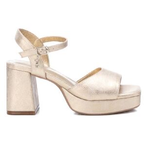Xti für Damen. 14147104-ORO Sandalen 141471 gold -Absatzhöhe 7cm (37), 5 bis 8 cm, Schnalle, Lässig, Party Xti für Damen. 14147104-ORO Sandalen 141471 gold -Absatzhöhe 7cm (37), 5 bis 8 cm, Schnalle, Lässig, Party