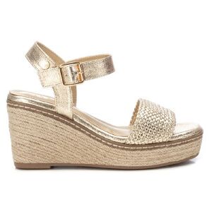 Xti für Damen. 14382801-ORO Sandalen 143828 gold (38), 8 bis 10 cm, Schnalle, Lässig Xti für Damen. 14382801-ORO Sandalen 143828 gold (38), 8 bis 10 cm, Schnalle, Lässig