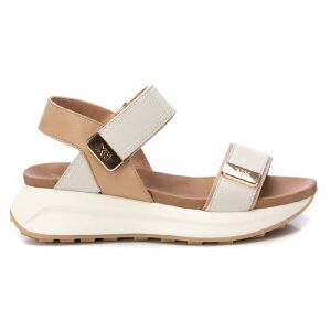 Xti für Damen. 14387403-BEIGE Sandalen 143874 beige (37), 3 bis 5 cm, Klettverschluss, Lässig Xti für Damen. 14387403-BEIGE Sandalen 143874 beige (37), 3 bis 5 cm, Klettverschluss, Lässig