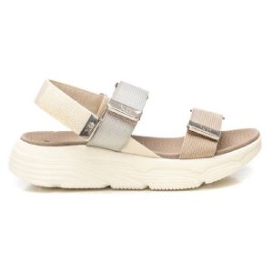 Xti für Damen. 14407301-BEIGE Sandalen 144073 beige (35), 3 bis 5 cm, Klettverschluss, Lässig Xti für Damen. 14407301-BEIGE Sandalen 144073 beige (35), 3 bis 5 cm, Klettverschluss, Lässig