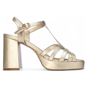 Xti für Damen. 14510405-ORO Sandalen 145104 gold (40), 8 bis 10 cm, Schnalle, Lässig, Party, Lackleder Xti für Damen. 14510405-ORO Sandalen 145104 gold (40), 8 bis 10 cm, Schnalle, Lässig, Party, Lackleder