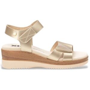 Xti für Damen. 14409905-ORO Sandalen 144099 gold (39), 1 bis 3 cm, Klettverschluss, Lässig, Sportlich Xti für Damen. 14409905-ORO Sandalen 144099 gold (39), 1 bis 3 cm, Klettverschluss, Lässig, Sportlich