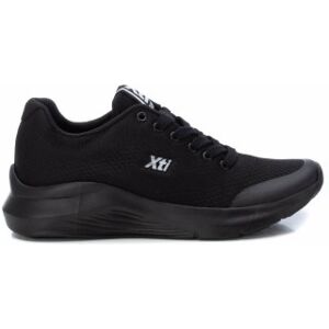 Xti für Damen. 140729 Schwarze Keilsandaletten (36), Stoff, 1 bis 3 cm, Schnürsenkel, Lässig Xti für Damen. 140729 Schwarze Keilsandaletten (36), Stoff, 1 bis 3 cm, Schnürsenkel, Lässig