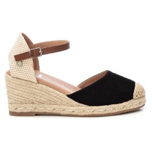 Xti für Damen. 14074606-NEGRO Espadrilles aus Leder 140746 schwarz (39), 5 bis 8 cm, Wildleder, Schnalle, Lässig, Naturleder Xti für Damen. 14074606-NEGRO Espadrilles aus Leder 140746 schwarz (39), 5 bis 8 cm, Wildleder, Schnalle, Lässig, Naturleder