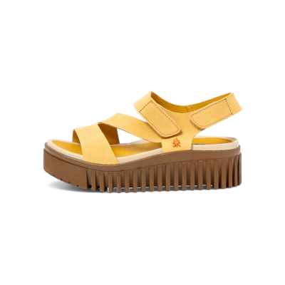 ART für Damen. 1157331GB003_0MU Ledersandalen 1573 Brighton Gelb (39), 3 bis 5 cm, Klettverschluss, Lässig ART für Damen. 1157331GB003_0MU Ledersandalen 1573 Brighton Gelb (39), 3 bis 5 cm, Klettverschluss, Lässig