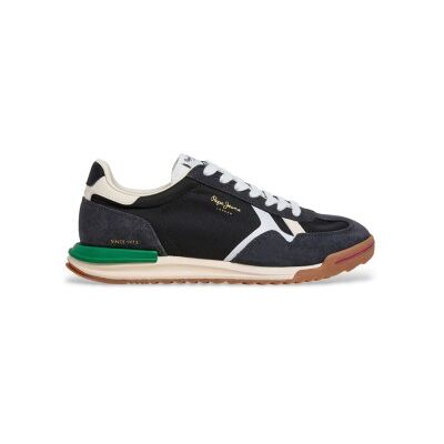 Pepe Jeans für Herren. PMS600026 Schuhe Marvin Road schwarz (42), Wohnung, Schnürsenkel, Lässig Pepe Jeans für Herren. PMS600026 Schuhe Marvin Road schwarz (42), Wohnung, Schnürsenkel, Lässig