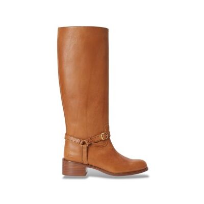 Polo Ralph Lauren für Damen. 818963422001 Hohe Lederstiefel braun (39), 1 bis 3 cm, Keine, Lässig Polo Ralph Lauren für Damen. 818963422001 Hohe Lederstiefel braun (39), 1 bis 3 cm, Keine, Lässig