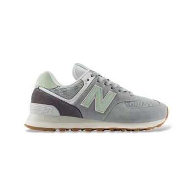 New Balance für Damen. W574V2_LI 574-Sneaker aus Leder in Blaugrau (35), Wohnung, Wildleder, Schnürsenkel, Lässig New Balance für Damen. W574V2_LI 574-Sneaker aus Leder in Blaugrau (35), Wohnung, Wildleder, Schnürsenkel, Lässig