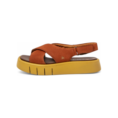 ART für Damen. 1185512MH003_006 Ledersandalen 1855 Malaga orange (38), 3 bis 5 cm, Klettverschluss, Lässig ART für Damen. 1185512MH003_006 Ledersandalen 1855 Malaga orange (38), 3 bis 5 cm, Klettverschluss, Lässig