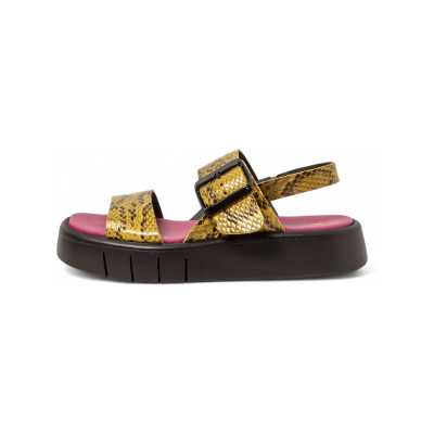 ART für Damen. 1185711XT003_024 Ledersandalen 1857 Malaga gelb (38), 3 bis 5 cm, Schnalle, Lässig ART für Damen. 1185711XT003_024 Ledersandalen 1857 Malaga gelb (38), 3 bis 5 cm, Schnalle, Lässig
