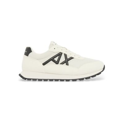 Giorgio Armani A X Armani Exchange für Herren. XM001960AF19388M0017 Off-White Turnschuhe mit Kontrastlogo (40), Weiß, Wohnung, Schnürsenkel, Lässig Giorgio Armani A X Armani Exchange für Herren. XM001960AF19388M0017 Off-White Turnschuhe mit Kontrastlogo (40), Weiß, Wohnung, Schnürsenkel, Lässig