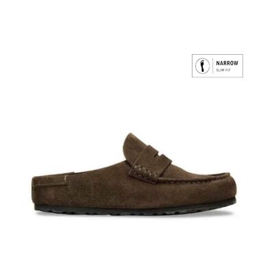Birkenstock für Damen. 1031701 Loafer Naples Wrapped aus Leder (Schmale Passform) braun (41), Wohnung, Wildleder, Keine, Lässig Birkenstock für Damen. 1031701 Loafer Naples Wrapped aus Leder (Schmale Passform) braun (41), Wohnung, Wildleder, Keine, Lässig
