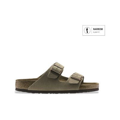 Birkenstock für Damen. 951303 Sandalen aus Leder Arizona (Schmale Passform) taupe (42), Wohnung, Keine, Lässig Birkenstock für Damen. 951303 Sandalen aus Leder Arizona (Schmale Passform) taupe (42), Wohnung, Keine, Lässig