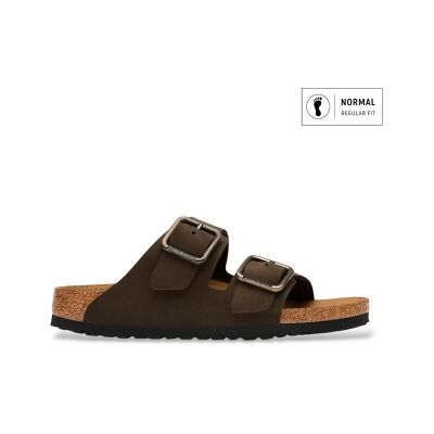 Birkenstock für Herren. 1032761 Sandalen aus Leder Arizona Wire Buckle (Reguläre Passform) braun (40), Wohnung, Nobuck, Keine, Lässig Birkenstock für Herren. 1032761 Sandalen aus Leder Arizona Wire Buckle (Reguläre Passform) braun (40), Wohnung, Nobuck, Keine, Lässig