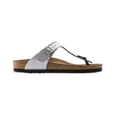 Birkenstock für Damen. 43851 Gizeh Ledersandalen (Reguläre Passform) silber (38), Wohnung, Keine, Lässig Birkenstock für Damen. 43851 Gizeh Ledersandalen (Reguläre Passform) silber (38), Wohnung, Keine, Lässig