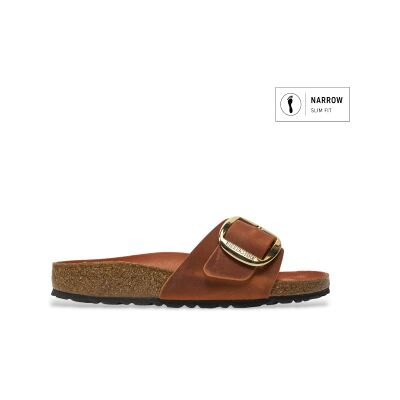 Birkenstock für Damen. 1026632 Sandalen aus Leder Madrid Big Buckle Oiled (Schmale Passform) braun orange (39), Wohnung, Keine, Lässig Birkenstock für Damen. 1026632 Sandalen aus Leder Madrid Big Buckle Oiled (Schmale Passform) braun orange (39), Wohnung, Keine, Lässig