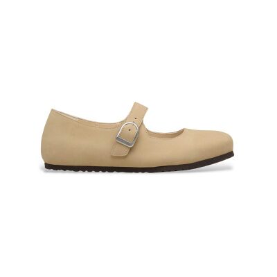 Birkenstock für Damen. 1031539 Ballerinas aus Leder Santa Clarita (Reguläre Passform) beige (40), Wohnung, Schnalle, Lässig Birkenstock für Damen. 1031539 Ballerinas aus Leder Santa Clarita (Reguläre Passform) beige (40), Wohnung, Schnalle, Lässig