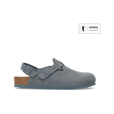 Birkenstock für Herren. 1029217 Tokio Leder-Clogs (Reguläre Passform) grau (41), Wohnung, Wildleder, Keine, Lässig Birkenstock für Herren. 1029217 Tokio Leder-Clogs (Reguläre Passform) grau (41), Wohnung, Wildleder, Keine, Lässig