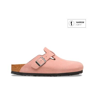 Birkenstock für Damen. 1031635 Leder-Clogs Boston (Schmale Passform) rosa (41), Wohnung, Wildleder, Keine, Lässig Birkenstock für Damen. 1031635 Leder-Clogs Boston (Schmale Passform) rosa (41), Wohnung, Wildleder, Keine, Lässig