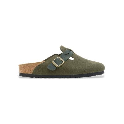 Birkenstock für Damen. 1030599 Leder-Clogs Boston Braided (Schmale Passform) grün (39), Wohnung, Keine, Lässig Birkenstock für Damen. 1030599 Leder-Clogs Boston Braided (Schmale Passform) grün (39), Wohnung, Keine, Lässig