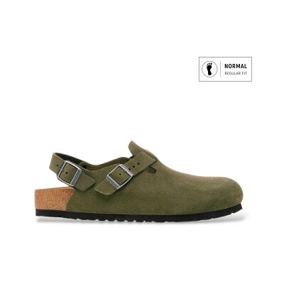 Birkenstock für Herren. 1030616 Tokio Leder Clogs (Reguläre Passform) grün (41), Wohnung, Wildleder, Keine, Lässig Birkenstock für Herren. 1030616 Tokio Leder Clogs (Reguläre Passform) grün (41), Wohnung, Wildleder, Keine, Lässig
