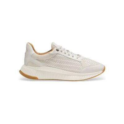 Boss für Herren. 50563946 TTNM EVO Schuhe weiß (43), Wohnung, Schnürsenkel, Lässig Boss für Herren. 50563946 TTNM EVO Schuhe weiß (43), Wohnung, Schnürsenkel, Lässig