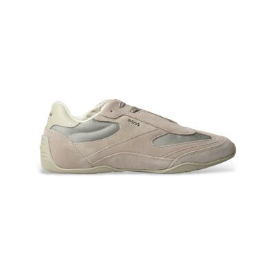 Boss für Herren. 50557884 Leder Turnschuhe Jaylen beige (46), Wohnung, Schnürsenkel, Lässig Boss für Herren. 50557884 Leder Turnschuhe Jaylen beige (46), Wohnung, Schnürsenkel, Lässig