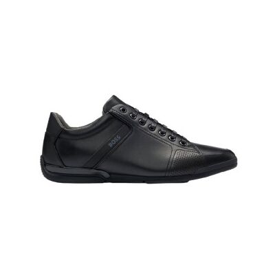 Boss für Herren. 50498282 Saturn Lederschuhe schwarz (45), Wohnung, Schnürsenkel, Lässig Boss für Herren. 50498282 Saturn Lederschuhe schwarz (45), Wohnung, Schnürsenkel, Lässig