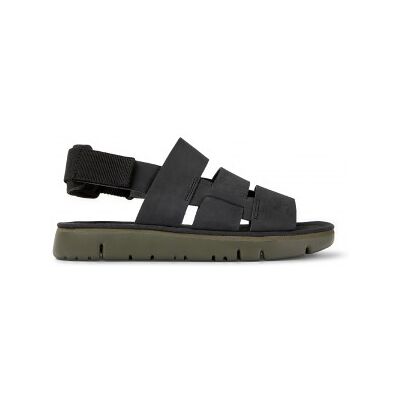 Camper für Herren. K100470-013 Leder Sandalen Caterpillar Sandale schwarz (46), Wohnung, Klettverschluss, Lässig Camper für Herren. K100470-013 Leder Sandalen Caterpillar Sandale schwarz (46), Wohnung, Klettverschluss, Lässig