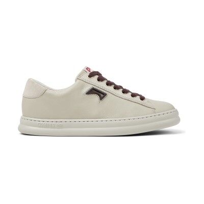 Camper für Damen. K201855-005 Runner Four beige Lederturnschuhe (36), Wohnung, Schnürsenkel, Lässig Camper für Damen. K201855-005 Runner Four beige Lederturnschuhe (36), Wohnung, Schnürsenkel, Lässig