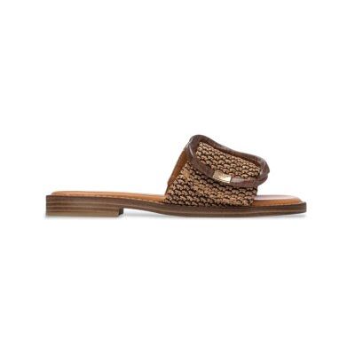 Carmela für Damen. 16316101-CAMEL Sandalen 163161 braun (37), Stoff, Wohnung, Keine, Lässig Carmela für Damen. 16316101-CAMEL Sandalen 163161 braun (37), Stoff, Wohnung, Keine, Lässig