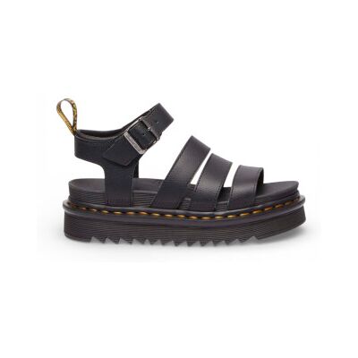 Dr Martens für Damen. 31520001 Blaire Athena Leder Sandalen schwarz (40), Wohnung, 1 bis 3 cm, Schnalle, Lässig Dr Martens für Damen. 31520001 Blaire Athena Leder Sandalen schwarz (40), Wohnung, 1 bis 3 cm, Schnalle, Lässig
