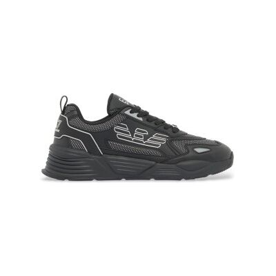 EA7 Unisex. 7X000306_AF23595 Ace Runner Schuhe schwarz (38), Wohnung, Schnürsenkel, Lässig EA7 Unisex. 7X000306_AF23595 Ace Runner Schuhe schwarz (38), Wohnung, Schnürsenkel, Lässig