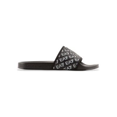 EA7 Unisex. 7X000109_AF15125 Flip Flops All Over Logo schwarz (46), Wohnung, Keine, Lässig, Strandbekleidung EA7 Unisex. 7X000109_AF15125 Flip Flops All Over Logo schwarz (46), Wohnung, Keine, Lässig, Strandbekleidung