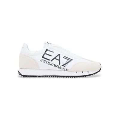 EA7 Unisex. 7X000541_AF18609 Vintage Turnschuhe Weiß (40), Schwarz, Stoff, Wohnung, Schnürsenkel, Sportlich EA7 Unisex. 7X000541_AF18609 Vintage Turnschuhe Weiß (40), Schwarz, Stoff, Wohnung, Schnürsenkel, Sportlich