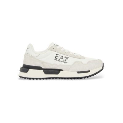 EA7 Unisex. 7X000380_AF19175 Vintage Turnschuhe Dreifach Weiß (40 2/3), Stoff, Wohnung, Schnürsenkel, Sportlich EA7 Unisex. 7X000380_AF19175 Vintage Turnschuhe Dreifach Weiß (40 2/3), Stoff, Wohnung, Schnürsenkel, Sportlich