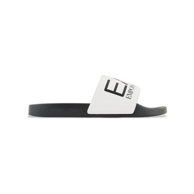 EA7 Unisex. 7X000108_AF15118 Flip-Flops Maxilogo weiß, schwarz (46), Wohnung, Keine, Strandbekleidung EA7 Unisex. 7X000108_AF15118 Flip-Flops Maxilogo weiß, schwarz (46), Wohnung, Keine, Strandbekleidung