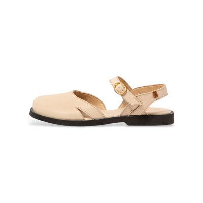 El Naturalista für Damen. 2587411ZZ005_020 Ledersandalen N5874 creme (36), Beige, Wohnung, Schnalle, Lässig El Naturalista für Damen. 2587411ZZ005_020 Ledersandalen N5874 creme (36), Beige, Wohnung, Schnalle, Lässig