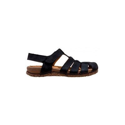 El Naturalista Unisex. 258621101005_001 Leder Sandalen N5862 Tabernas schwarz (46), Wohnung, Klettverschluss, Lässig El Naturalista Unisex. 258621101005_001 Leder Sandalen N5862 Tabernas schwarz (46), Wohnung, Klettverschluss, Lässig