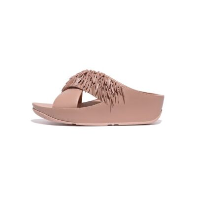 Fitflop für Damen. HQ5-A86 Rumba Beaded Cross Ledersandalen rosa (37), Öko-Leder, 3 bis 5 cm, Keine, Lässig Fitflop für Damen. HQ5-A86 Rumba Beaded Cross Ledersandalen rosa (37), Öko-Leder, 3 bis 5 cm, Keine, Lässig