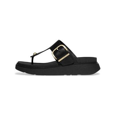 Fitflop für Damen. B1H-001 Gen FF Schnallen Ledersandalen schwarz (38), 1 bis 3 cm, Keine, Lässig Fitflop für Damen. B1H-001 Gen FF Schnallen Ledersandalen schwarz (38), 1 bis 3 cm, Keine, Lässig