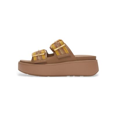 Fitflop für Damen. A3E-E13 Sandalen Gen-FF Max Buckle Stripe-Webbing Two-Bar Slides beige (36), Stoff, 1 bis 3 cm, Keine, Lässig Fitflop für Damen. A3E-E13 Sandalen Gen-FF Max Buckle Stripe-Webbing Two-Bar Slides beige (36), Stoff, 1 bis 3 cm, Keine, Lässig