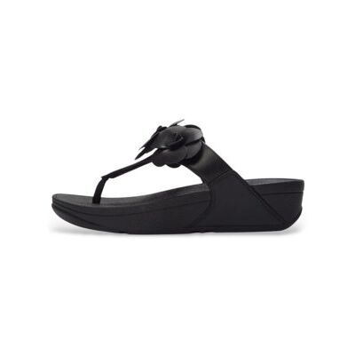 Fitflop für Damen. A4N-001 Sandalen Lulu Flower schwarz (42), 3 bis 5 cm, Keine, Lässig Fitflop für Damen. A4N-001 Sandalen Lulu Flower schwarz (42), 3 bis 5 cm, Keine, Lässig